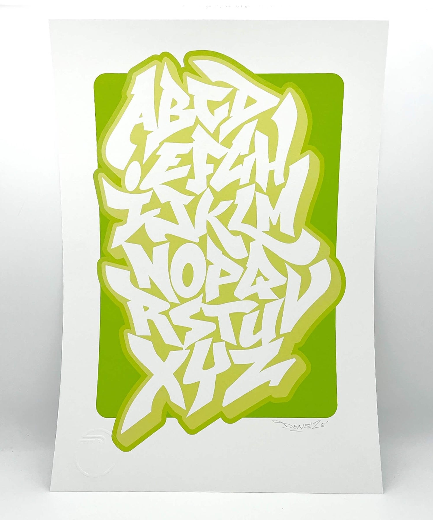 graffiti print, calligraphy print