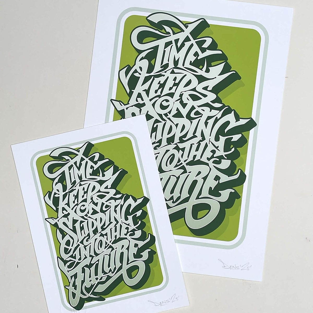 graffiti print, calligraphy print