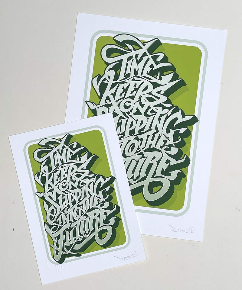 graffiti print, calligraphy print