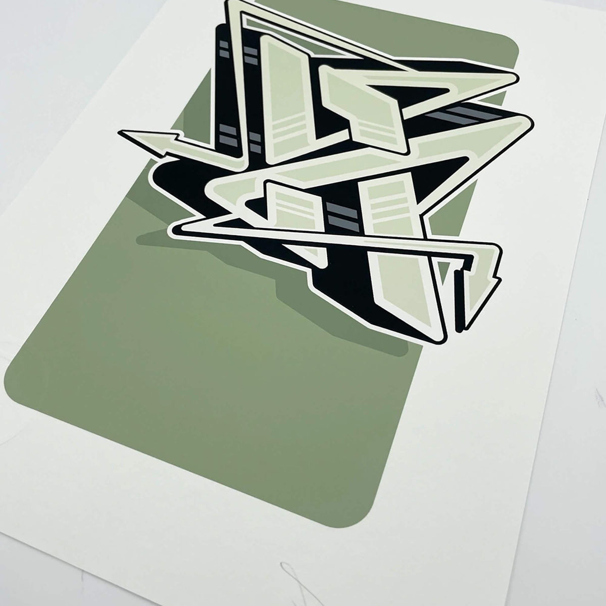 graffiti print, calligraphy print