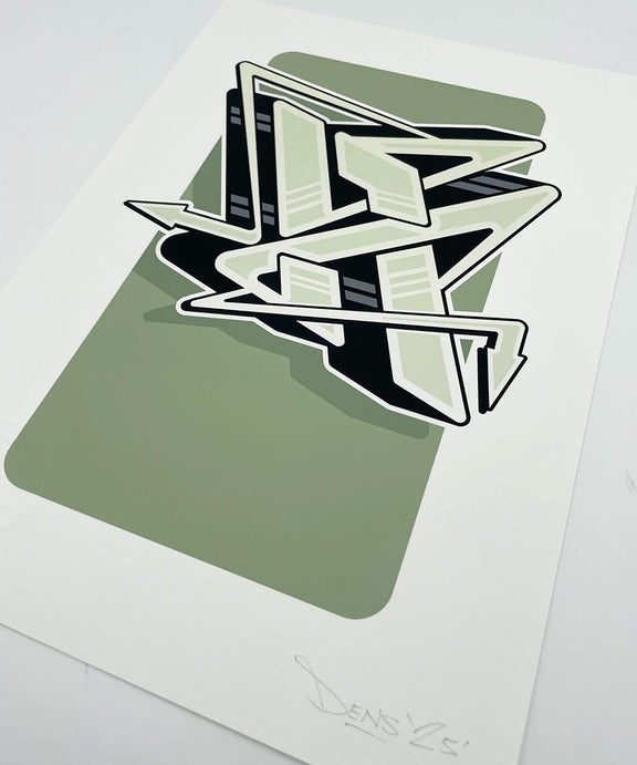 graffiti print, calligraphy print