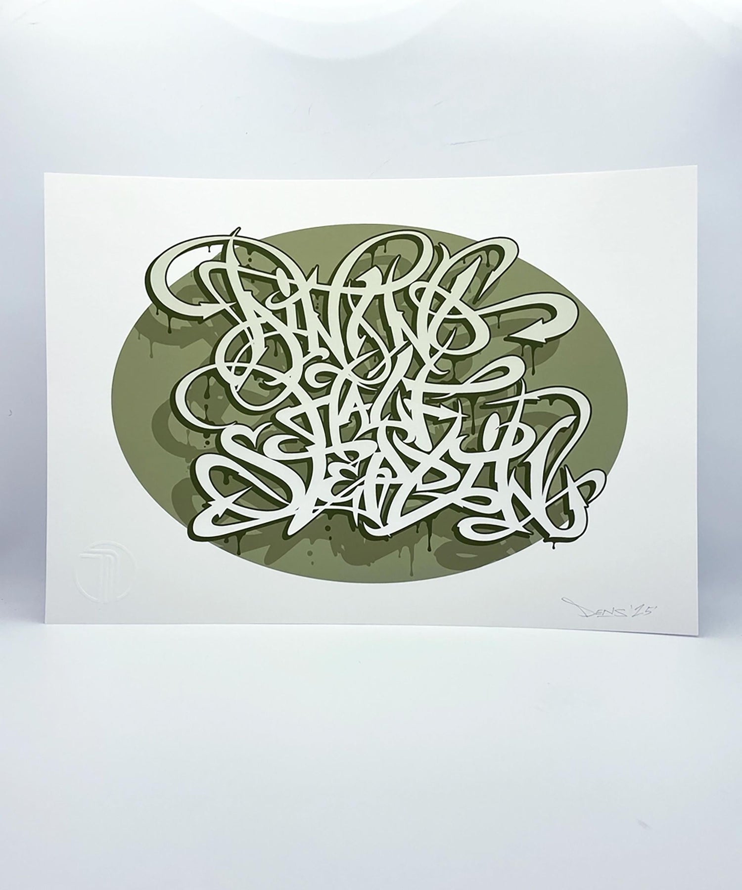 graffiti print, calligraphy print