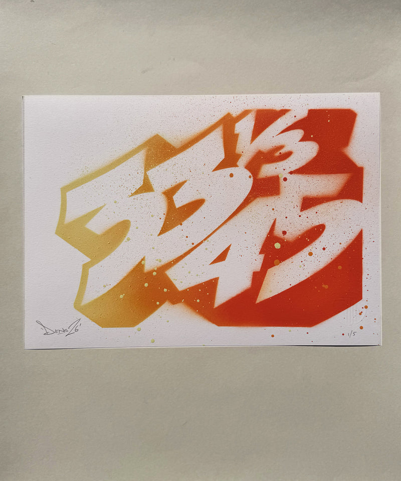 33 1/3 - 45 - Limited Editions - Spray paint on paper - A3 Size