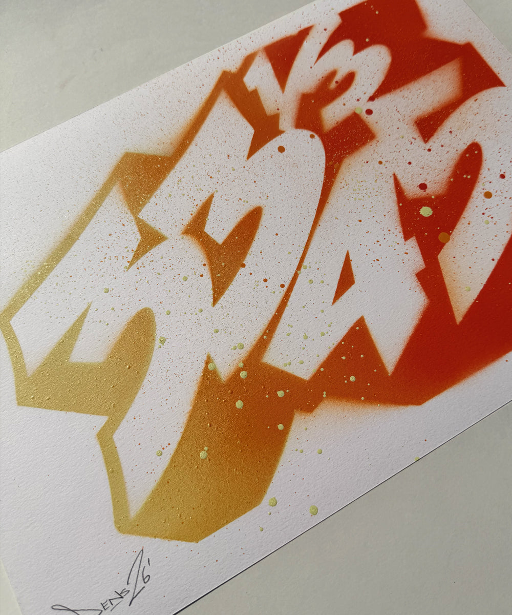 33 1/3 - 45 - Limited Editions - Spray paint on paper - A3 Size