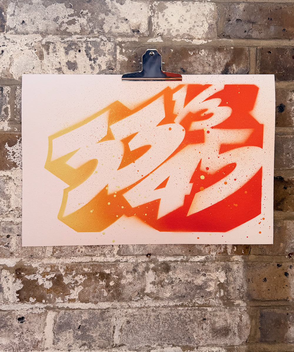 33 1/3 - 45 - Limited Editions - Spray paint on paper - A3 Size