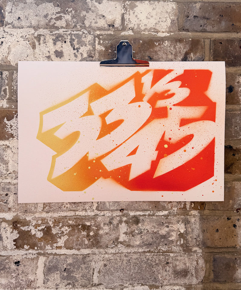 33 1/3 - 45 - Limited Editions - Spray paint on paper - A3 Size
