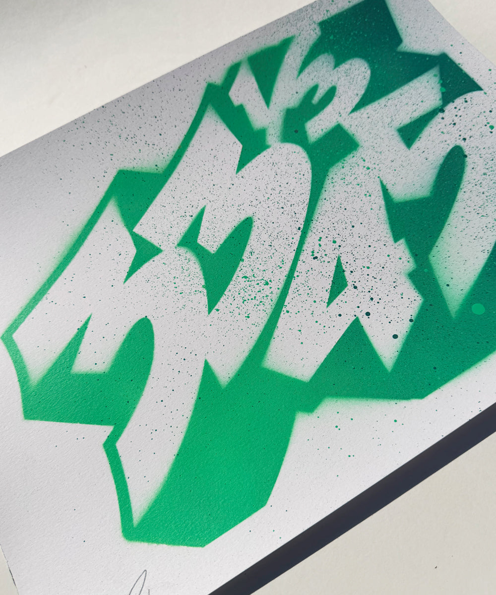 33 1/3 - 45 - Limited Editions - Spray paint on paper - A3 Size