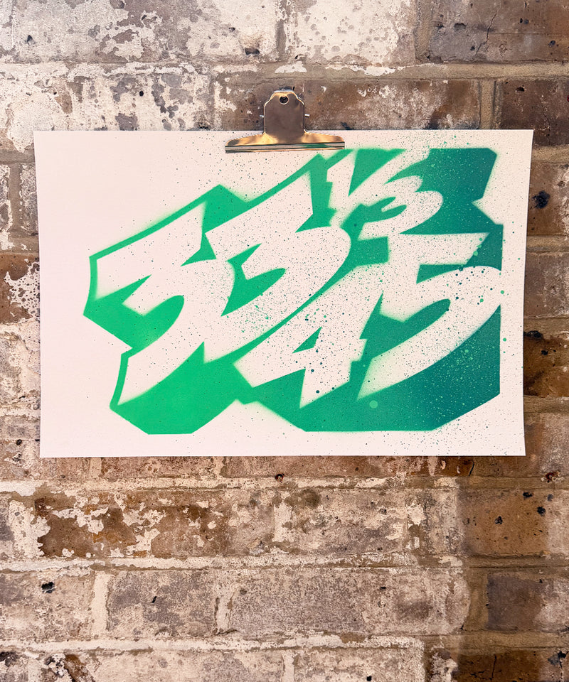 33 1/3 - 45 - Limited Editions - Spray paint on paper - A3 Size