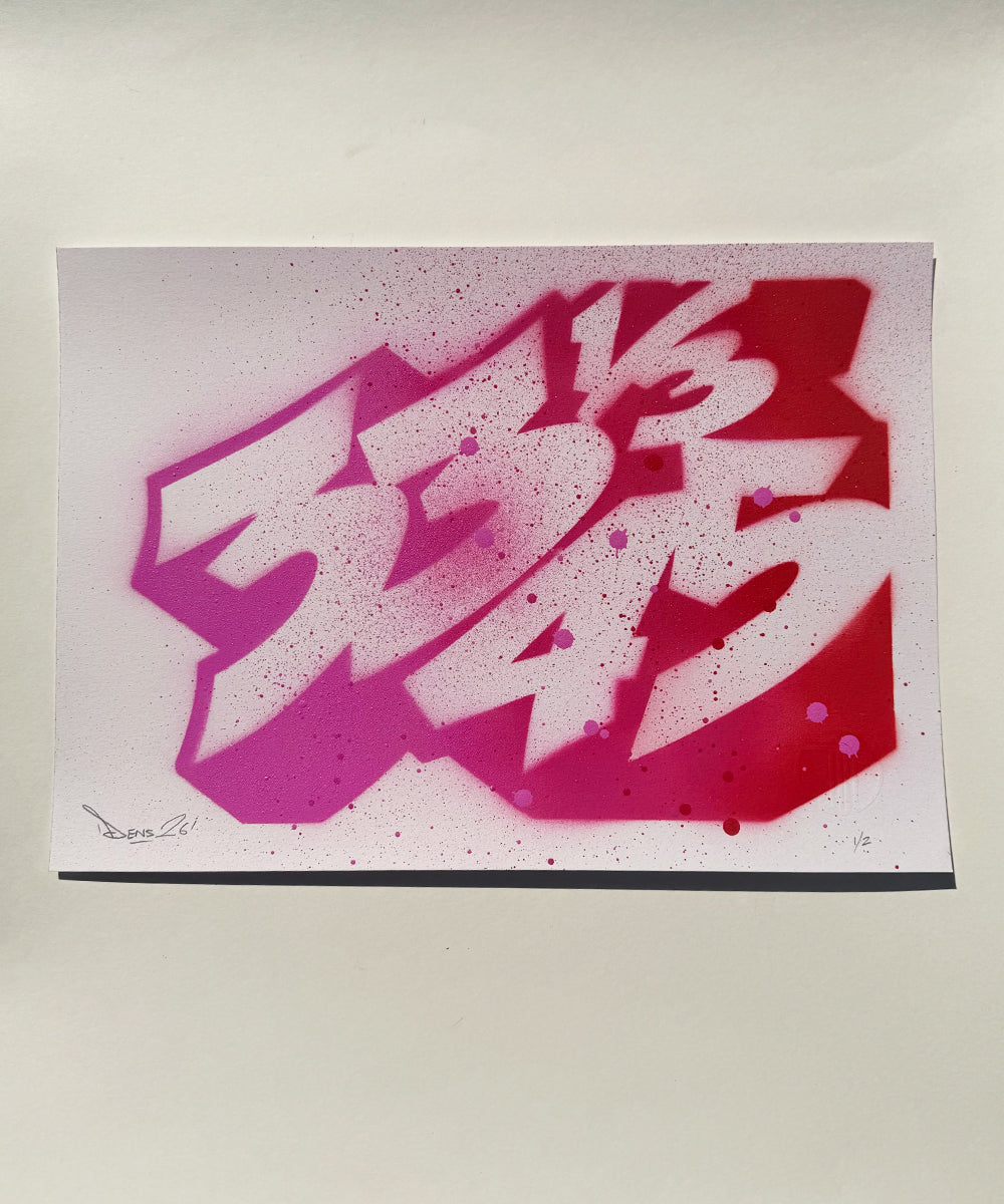 33 1/3 - 45 - Limited Editions - Spray paint on paper - A3 Size