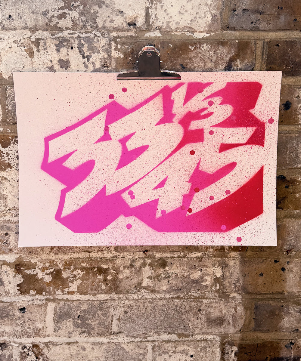 33 1/3 - 45 - Limited Editions - Spray paint on paper - A3 Size