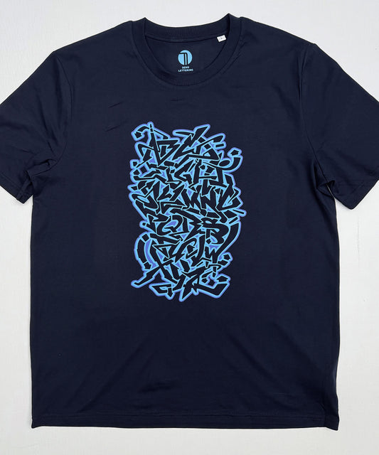 Graffiti alphabet t-shirt, streetwear 