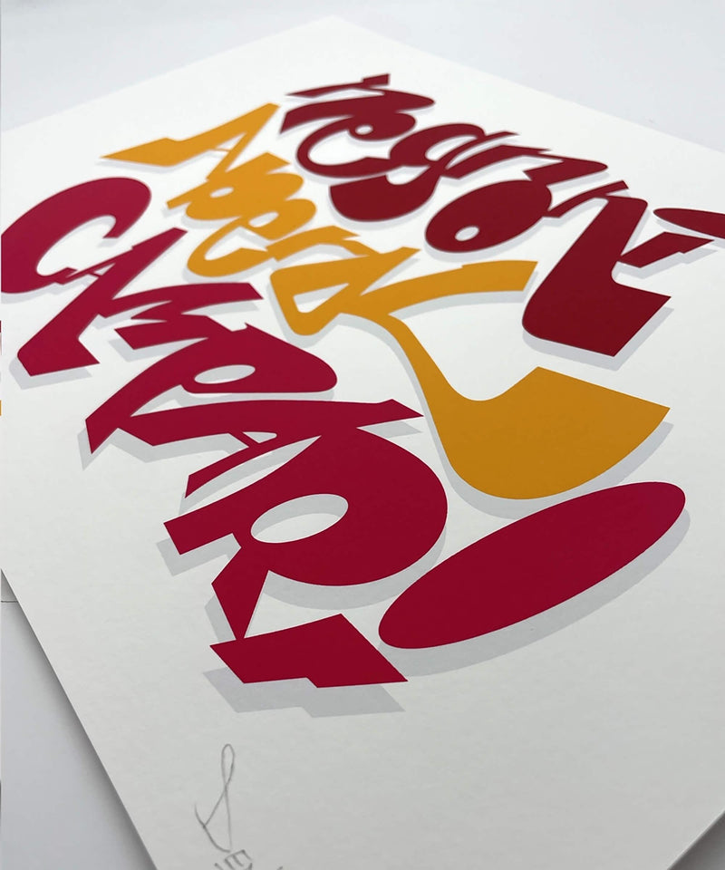 typography print, graphic print,  aperitivo print, negroni print