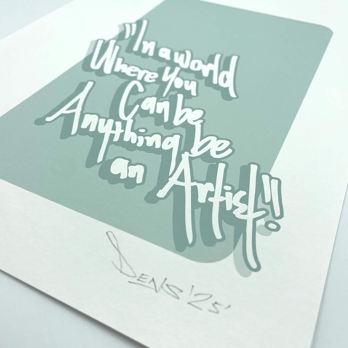 typography print, graphic print