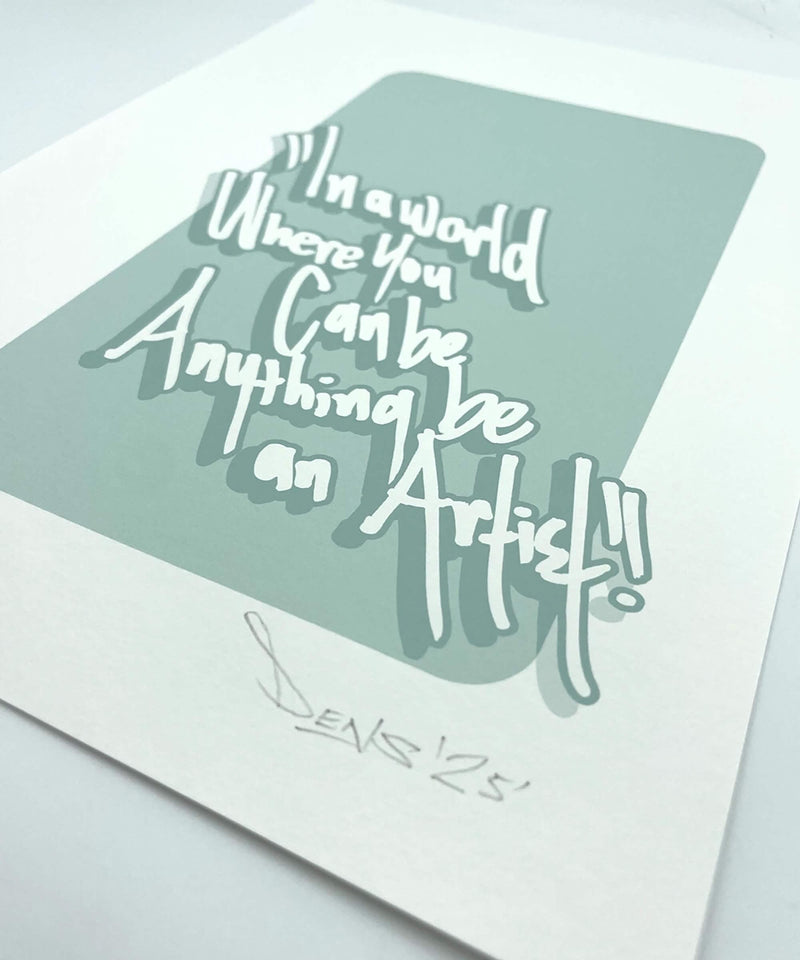 typography print, graphic print