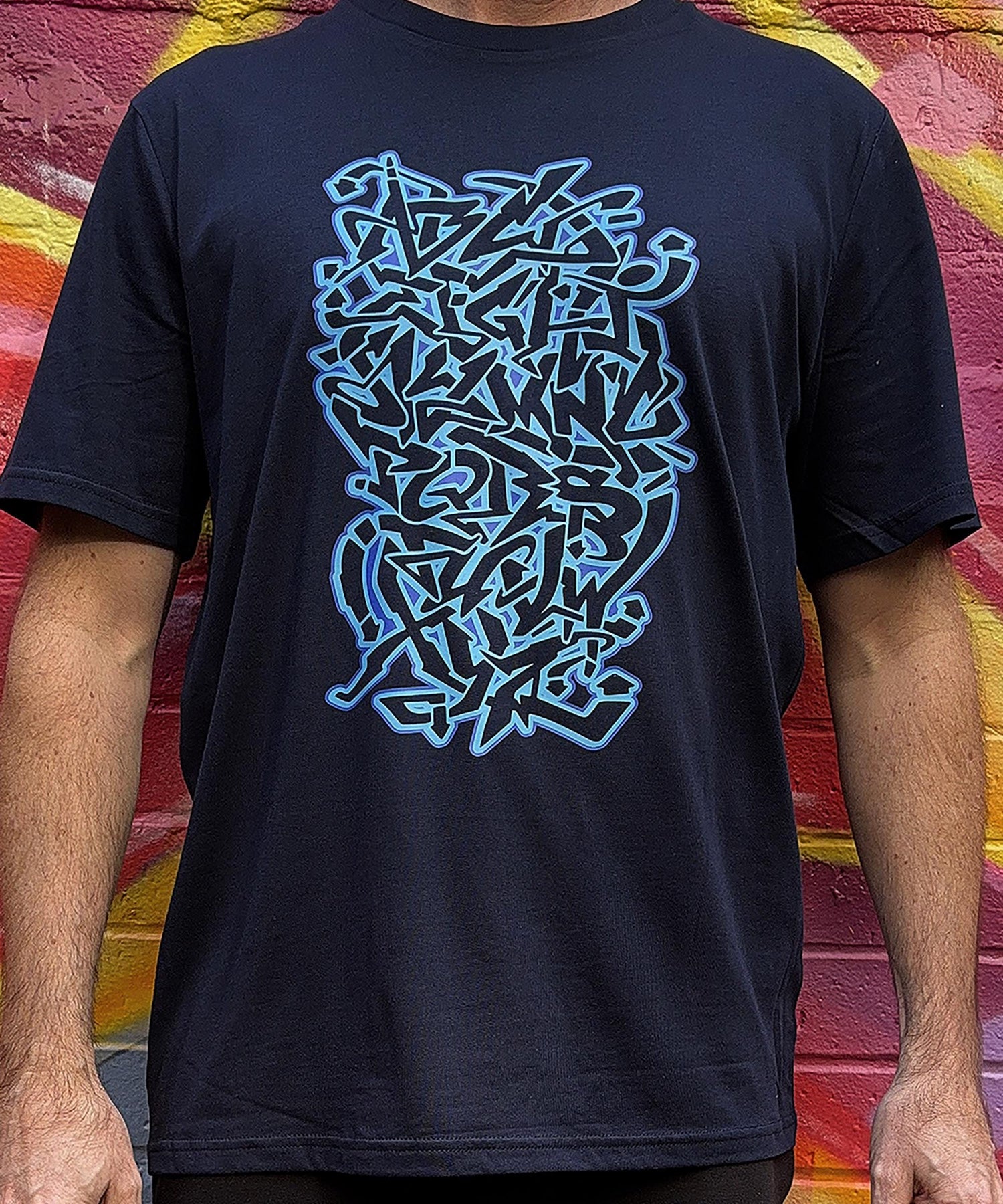 Graffiti alphabet t-shirt, streetwear 