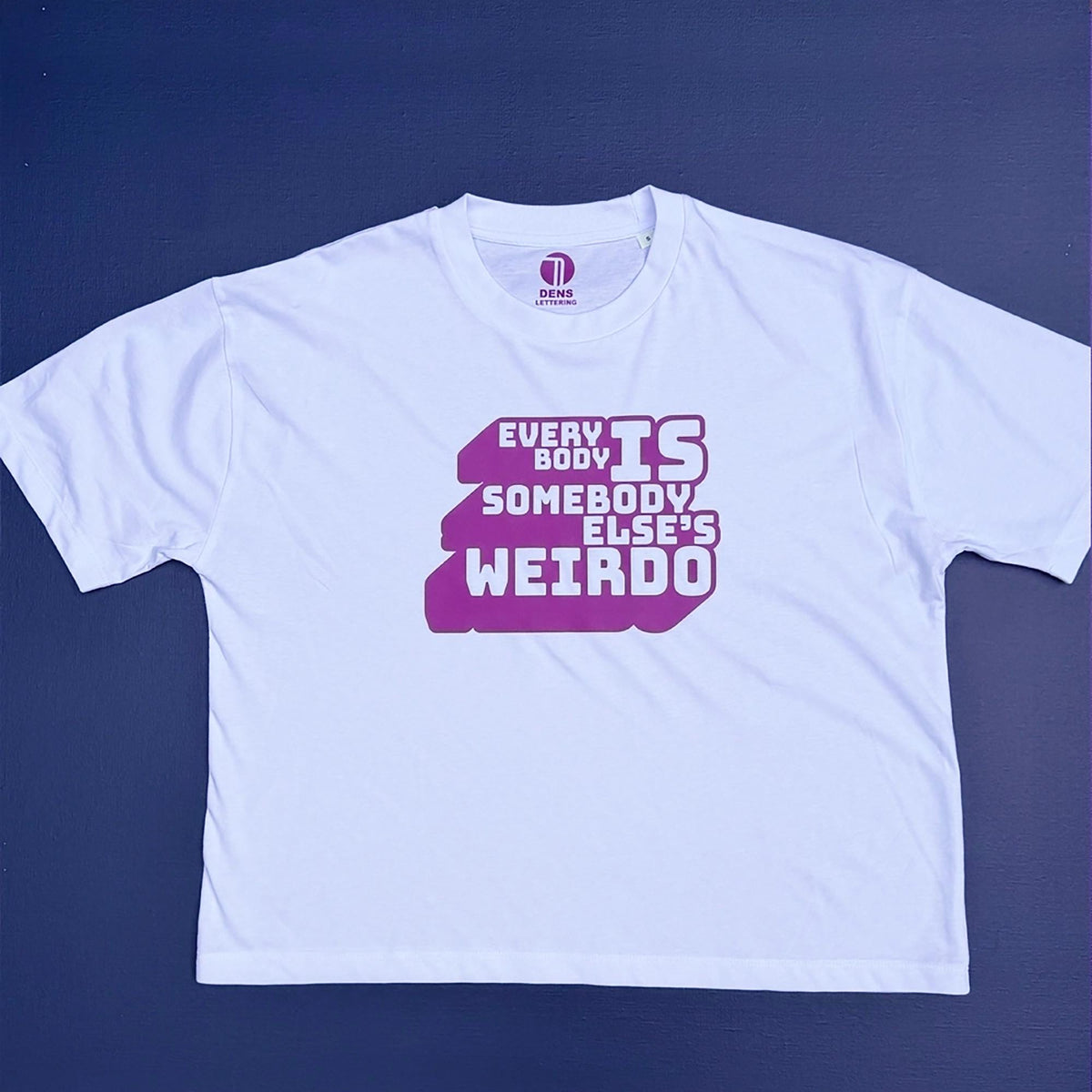 typography tshirt, weirdo tee