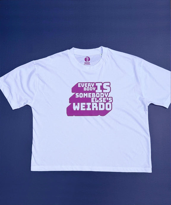 typography tshirt, weirdo tee