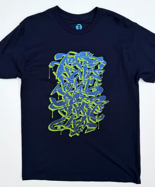 graffiti Alphabet t-shirt