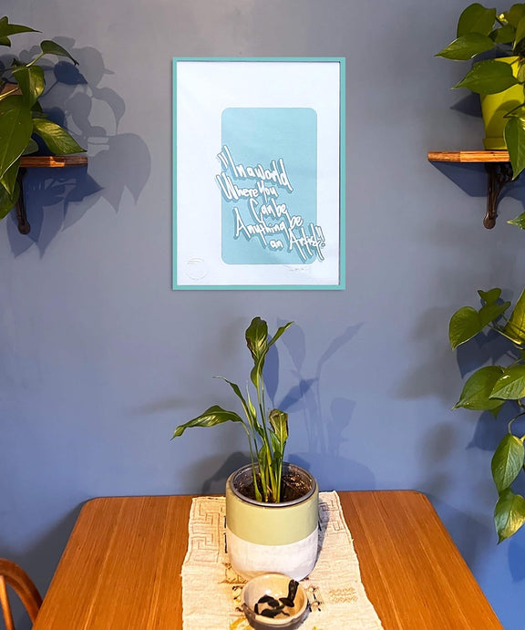 typography print, graphic print
