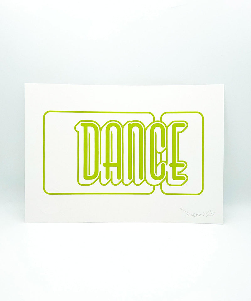 typography print, graphic print, music print, dance print
