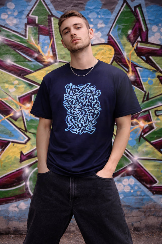 Graffiti alphabet t-shirt, streetwear 