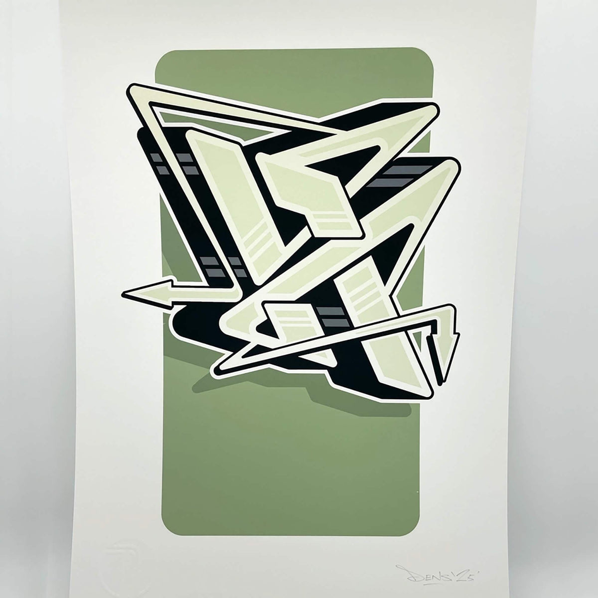 graffiti print, calligraphy print