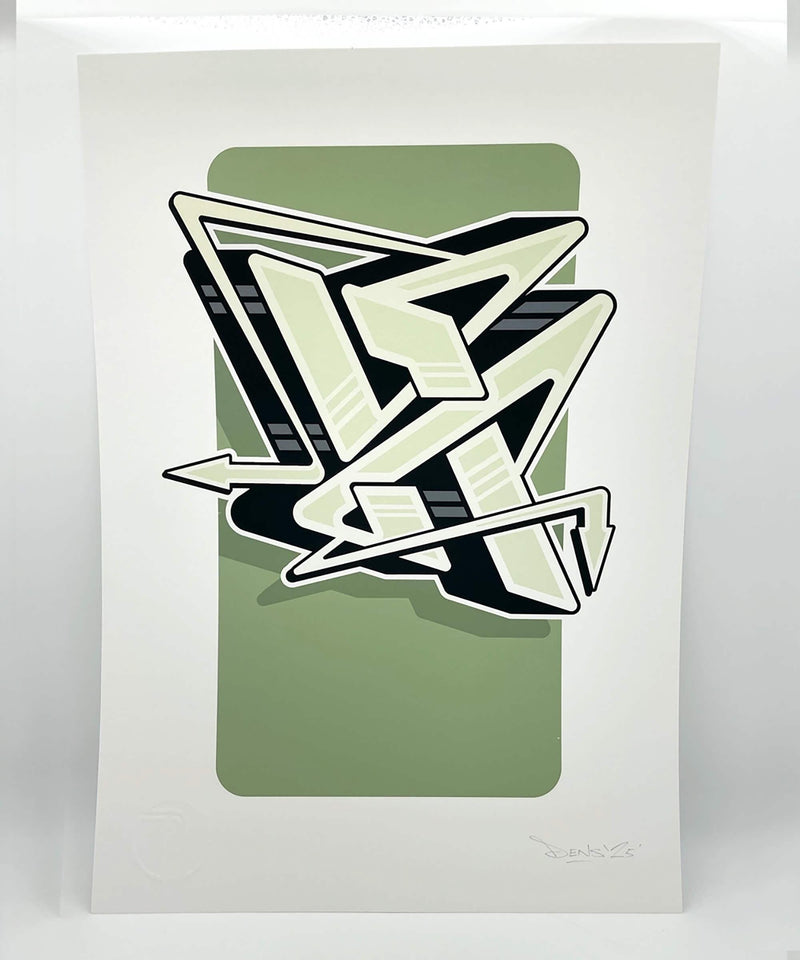 graffiti print, calligraphy print