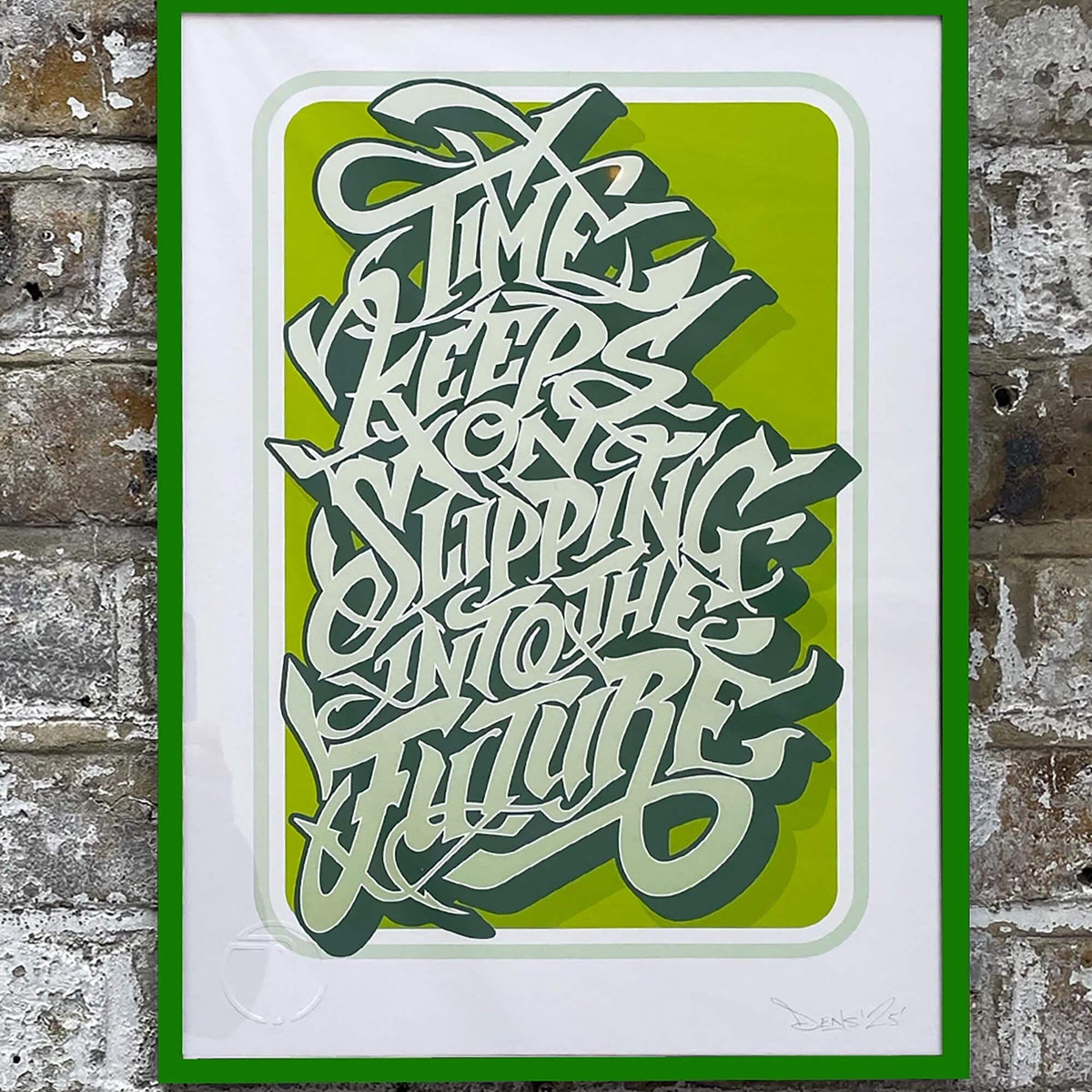 graffiti print, calligraphy print