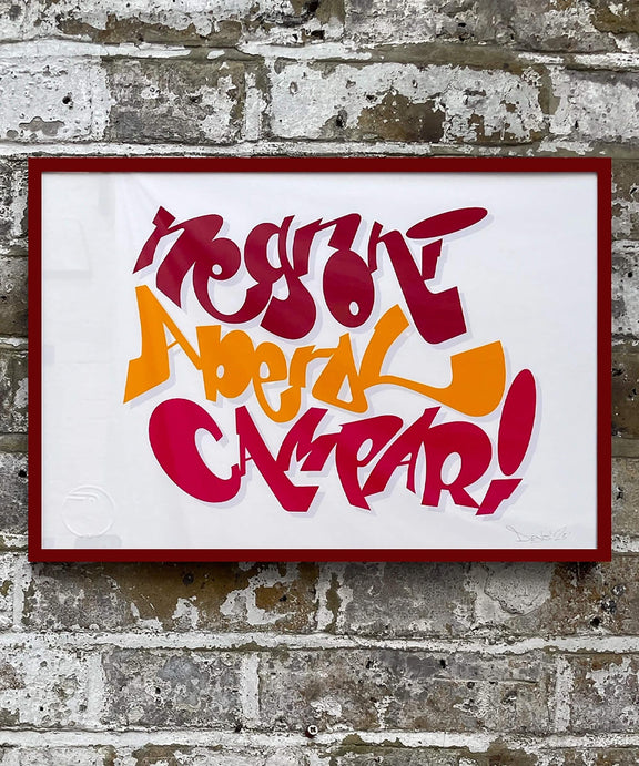 typography print, graphic print,  aperitivo print, negroni print