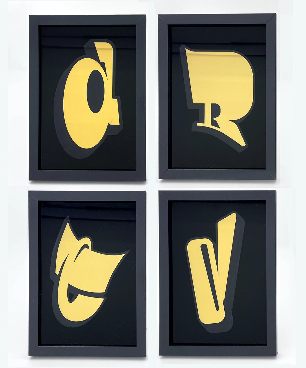 Graffiti Gold Letters