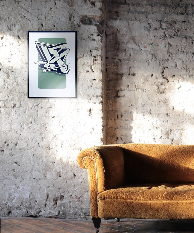 graffiti print, calligraphy print