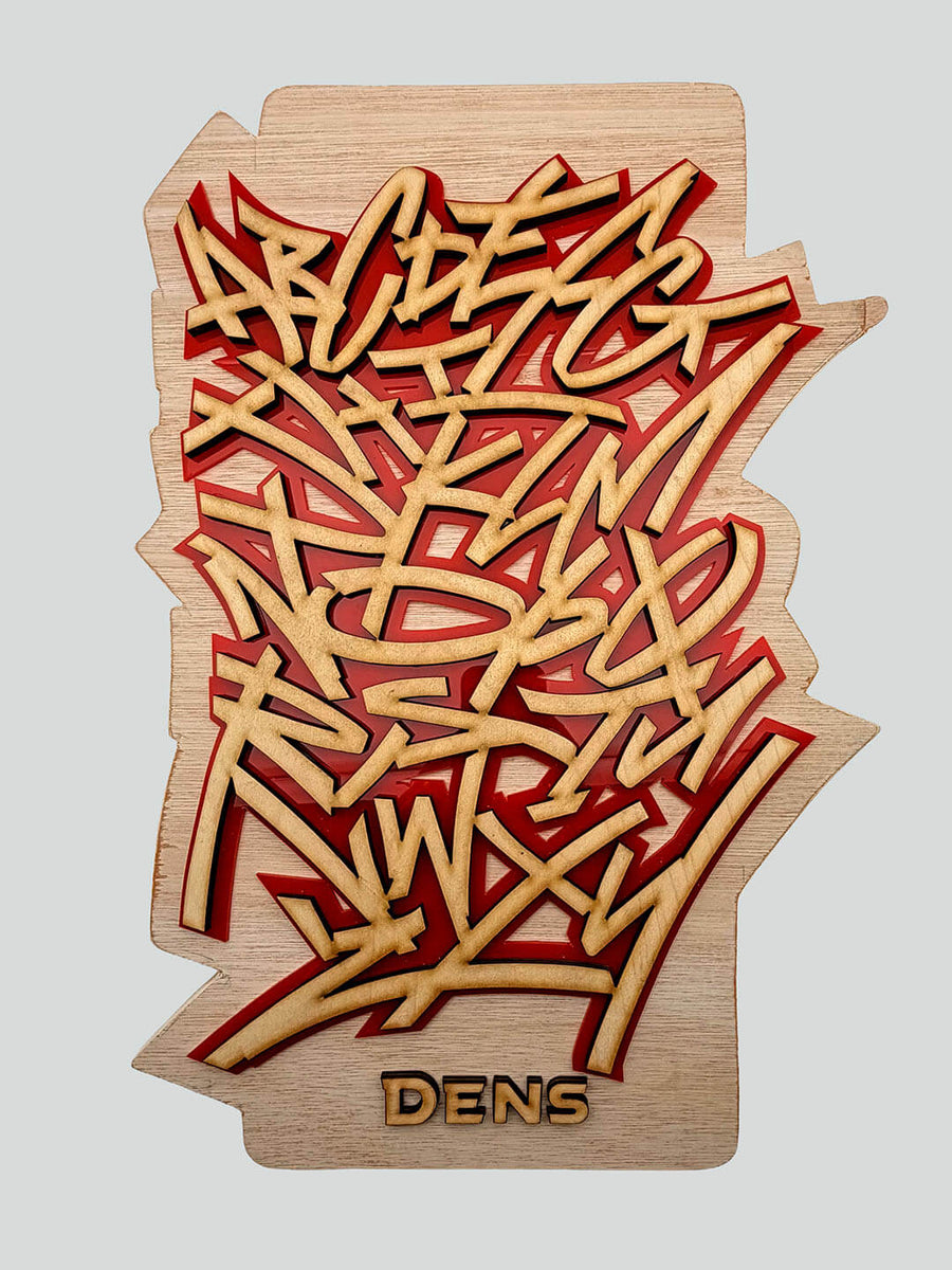 Graffiti Alphabet - Ply and Acrylic