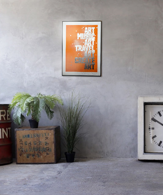 Art Music Travel Create painting silver leaf