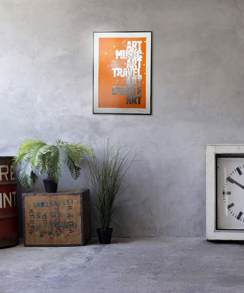 Art Music Travel Create painting silver leaf