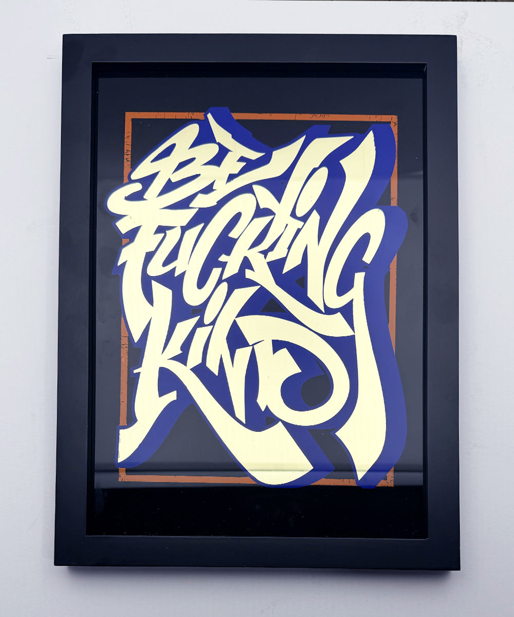 Be Fucking King Gold Glass