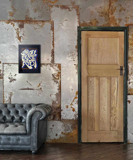 Be Fucking King Gold Glass