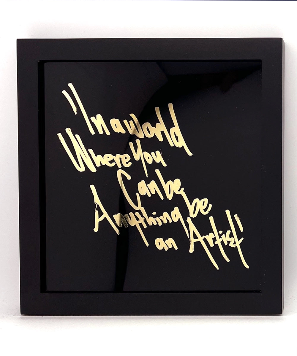 Be an artist Gold Leaf Glass