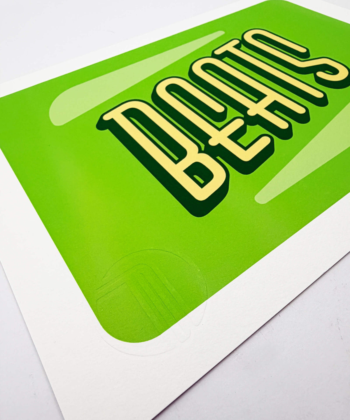Beats - Signed Fine Art Print on Museum Heritage Paper – Dens Lettering