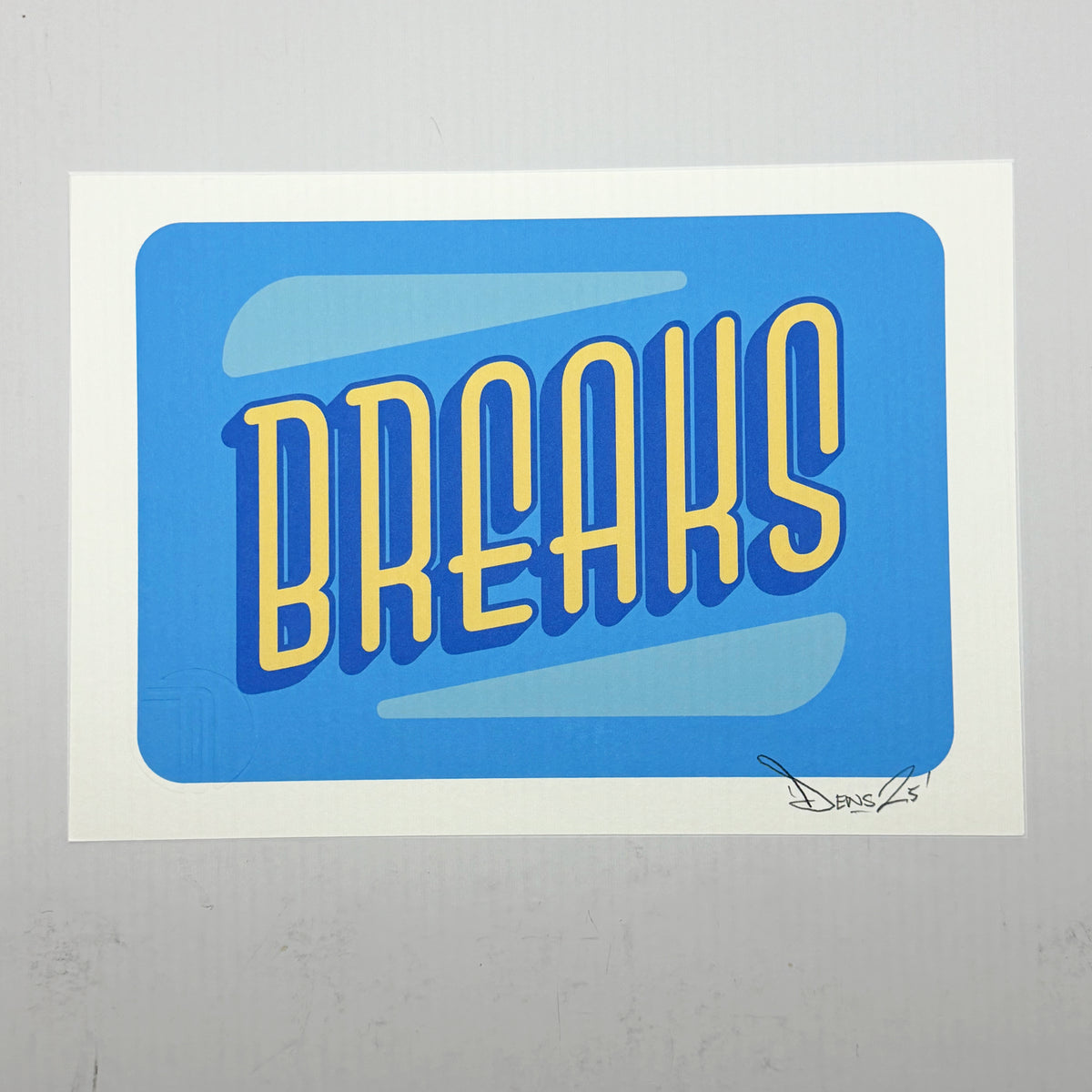 Breaks Music Print 1