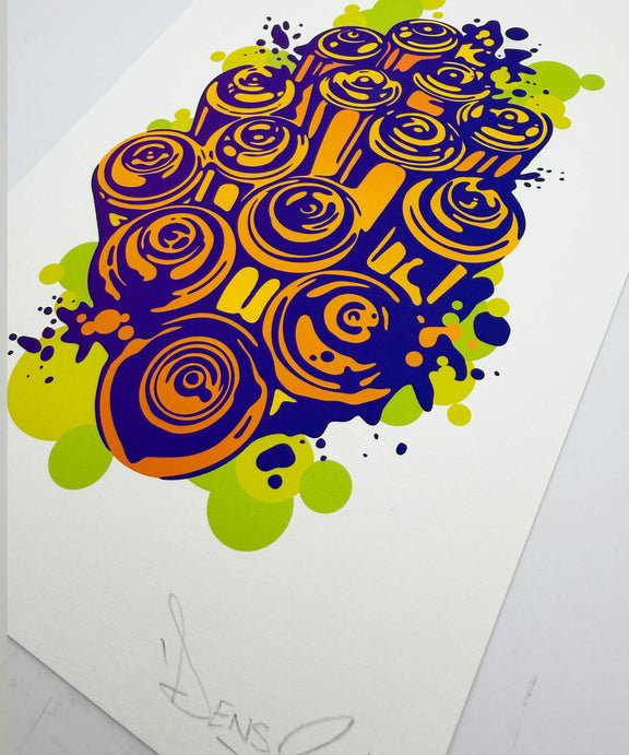 Spray Cans Print 4