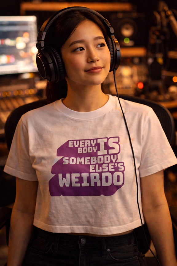 typography tshirt, weirdo tee