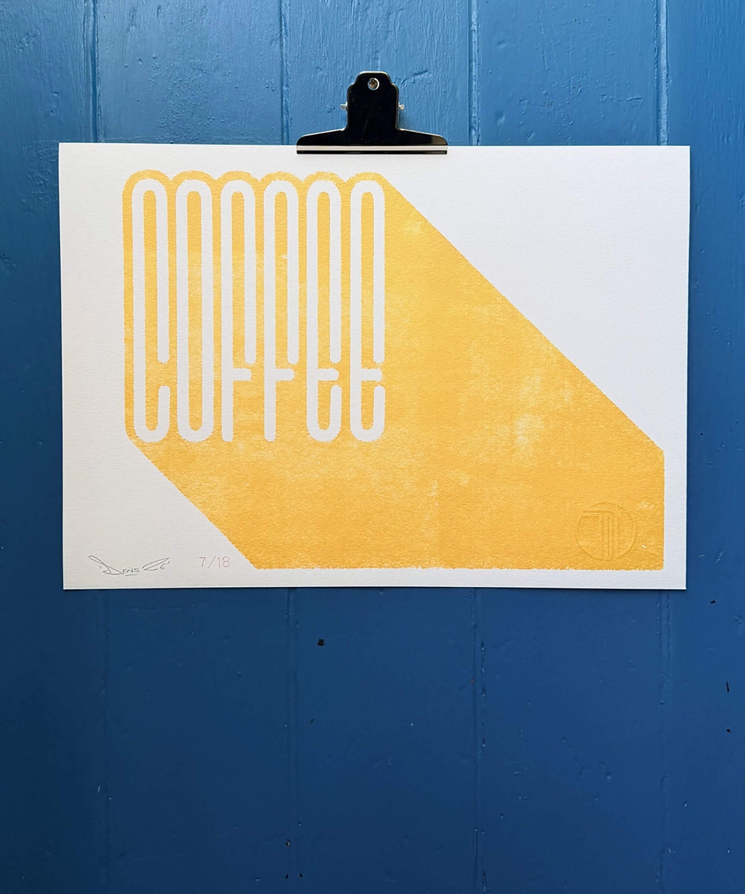  screen print, typography art, handmade art, 