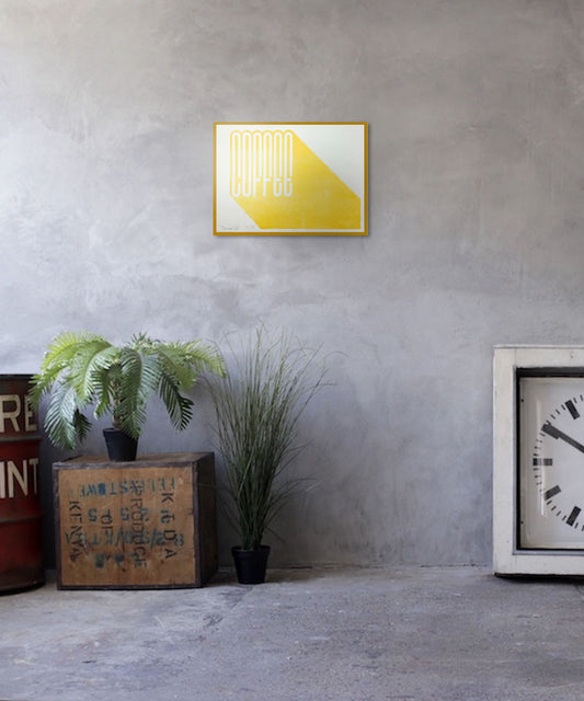  screen print, typography art, handmade art, 