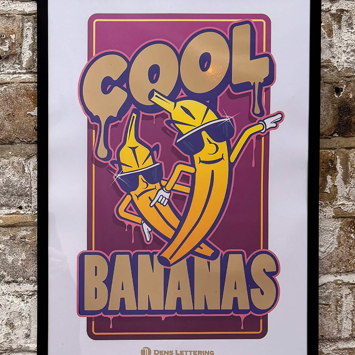 Graphic print, gold foil print, typography print,