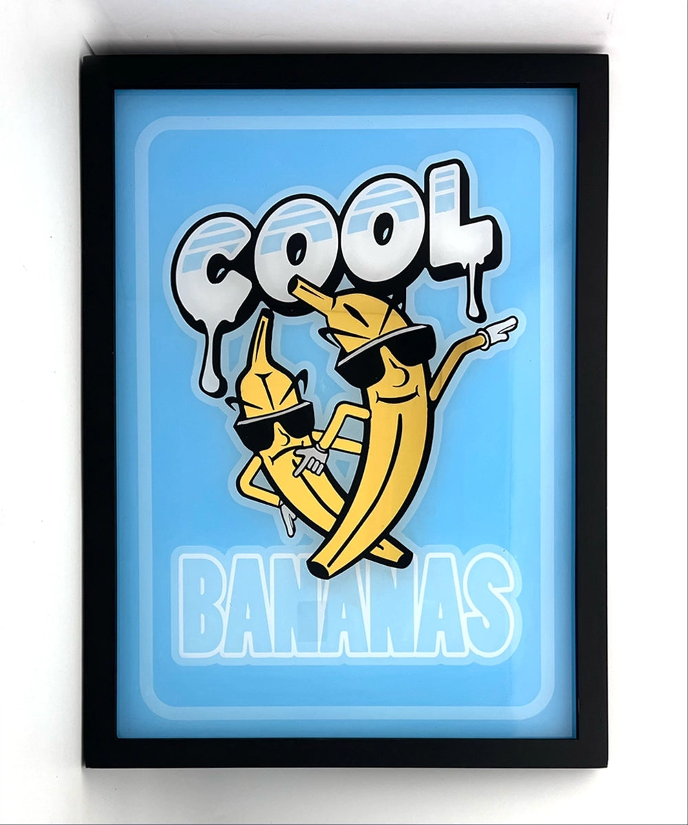 Cool Bananas Gold  Leaf Glass
