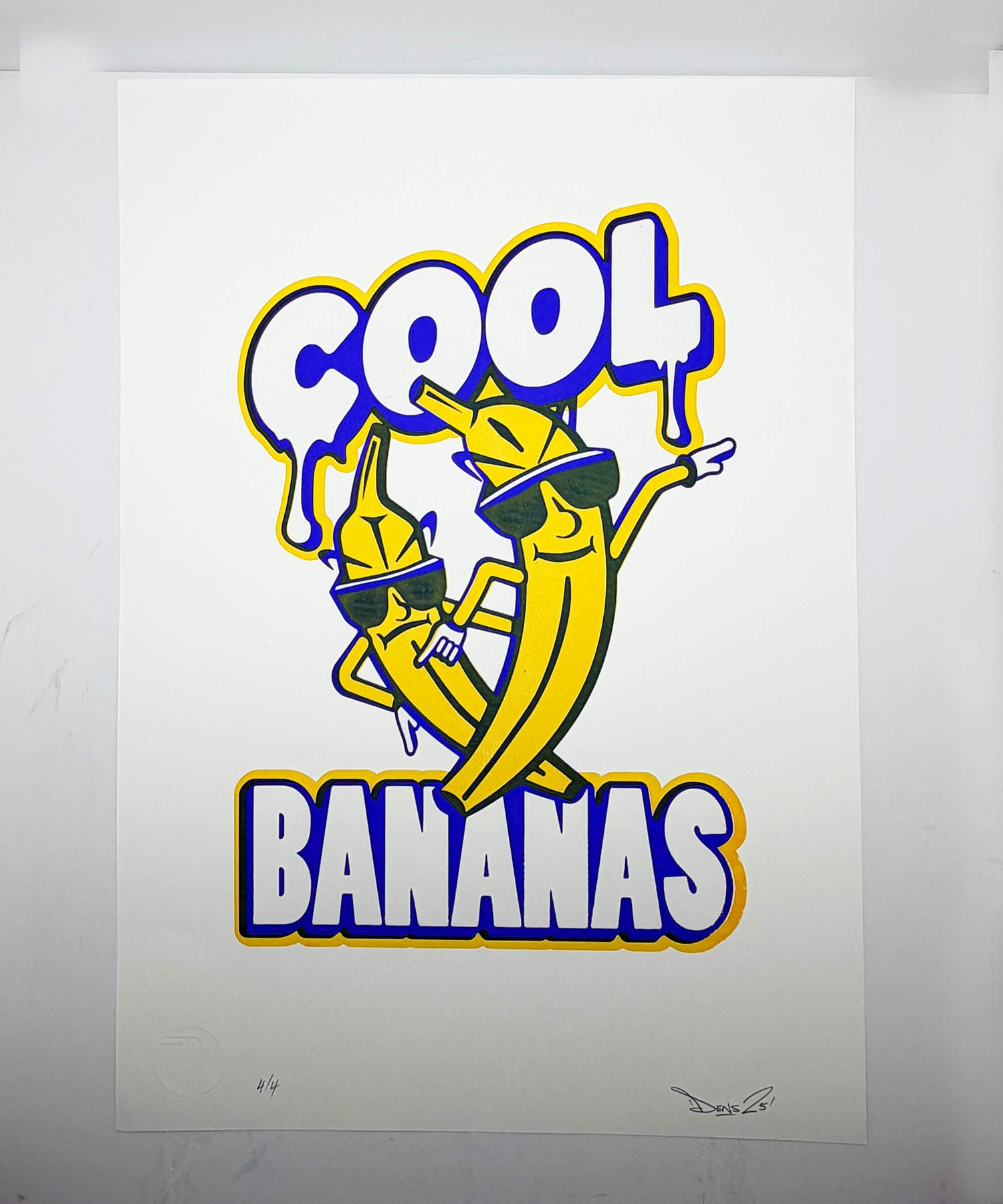 Cool bananas screen print