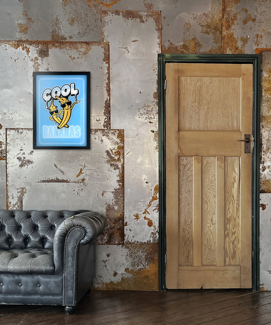 Cool Bananas Gold  Leaf Glass