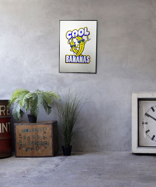 Cool bananas screen print
