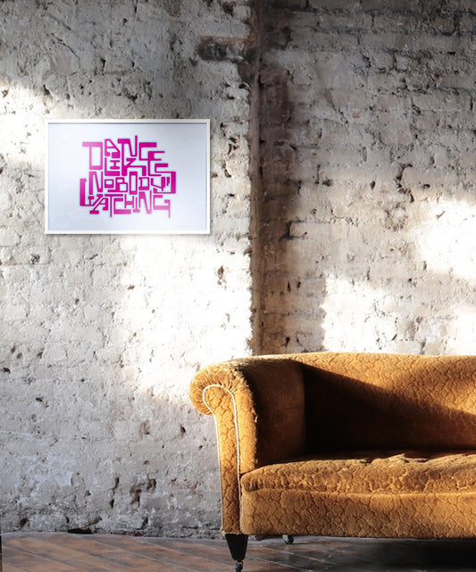 typography print, graphic print, music print, dance print