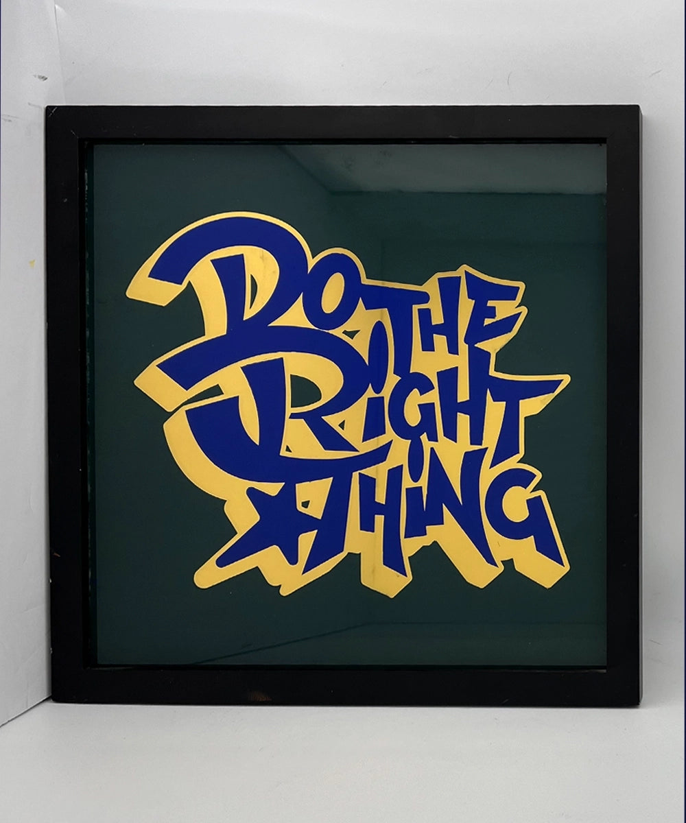 Do The Right Thing Gold  Leaf Glass